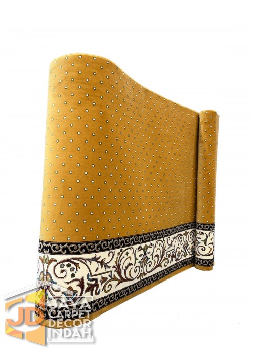 Karpet Sajadah Solomon Farangi Yellow Motif Bintik 120x600, 120x1200, 120x1800, 120x2400